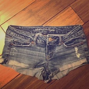Denim shorts